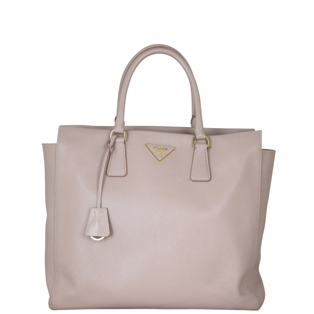 Prada Saffiano Two Way Tote (cammeo) Front