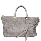 Prada Nappa Gaufre Tote Front With Strap