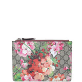 Gucci GG Supreme Blooms Zip Pouch Front