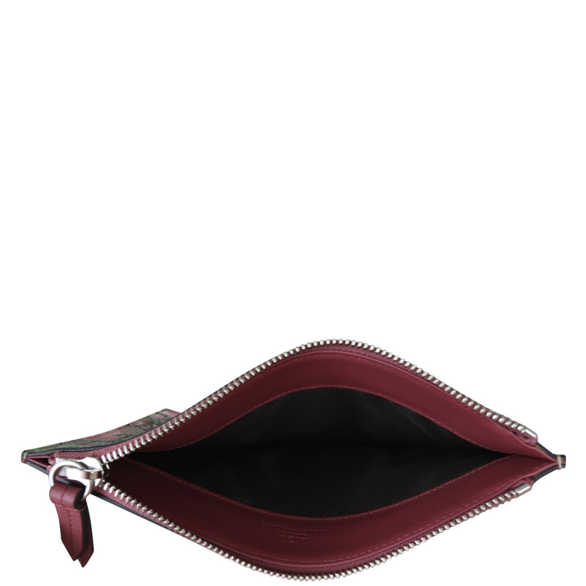 Gucci GG Supreme Blooms Zip Pouch Whole Interior