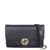 Gucci Interlocking G Wallet on Chain Front With Strap