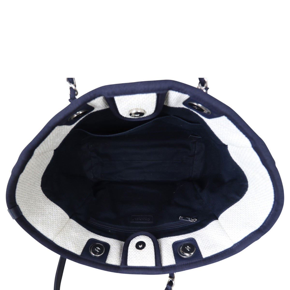 Chanel Deauville Small Tote Whole Interior