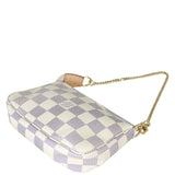 Louis Vuitton Mini Pochette Accessories Damier Azur Corner Distance
