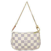 Louis Vuitton Mini Pochette Accessories Damier Azur Front