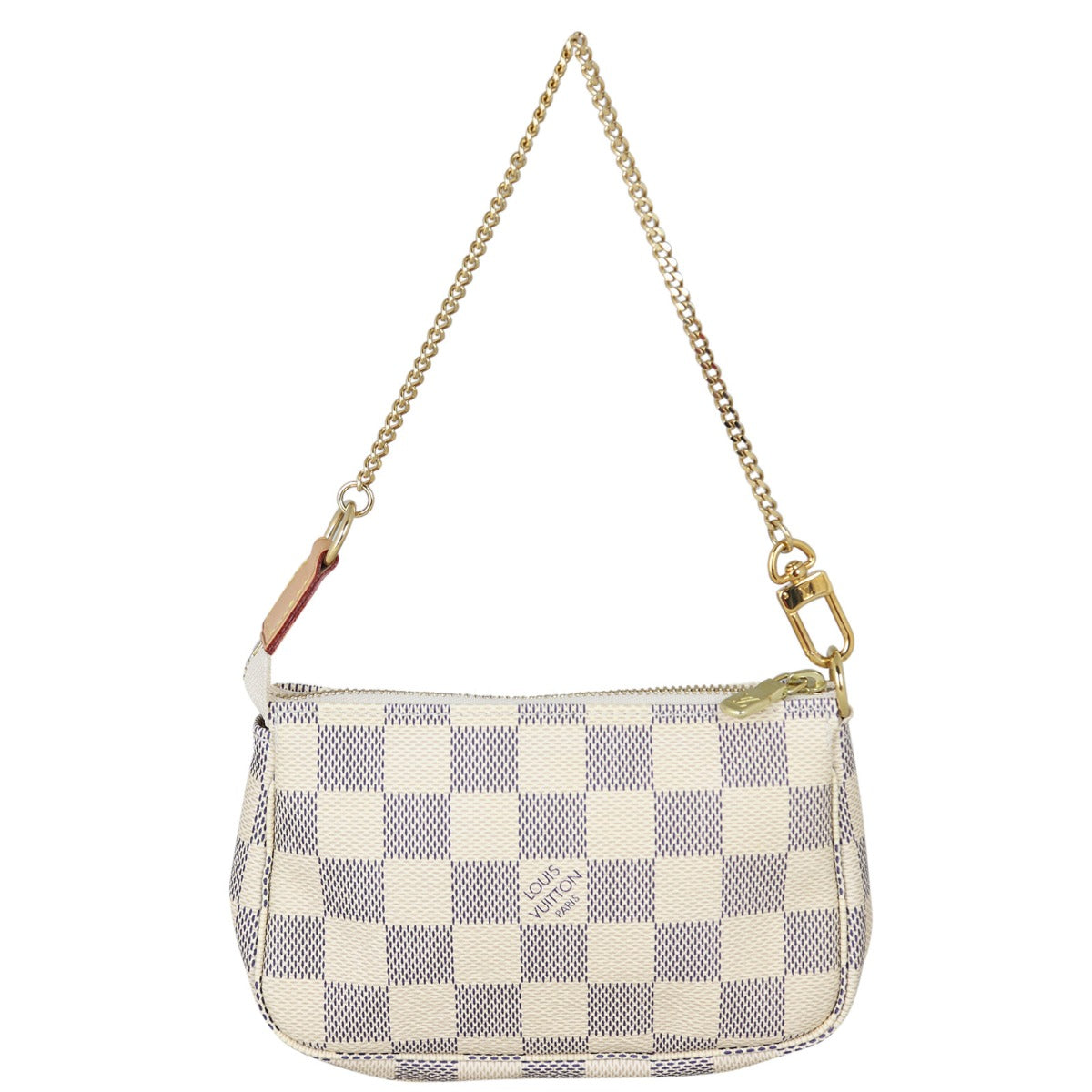 Louis Vuitton Mini Pochette Accessories Damier Azur Front