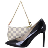 Louis Vuitton Mini Pochette Accessories Damier Azur Shoe