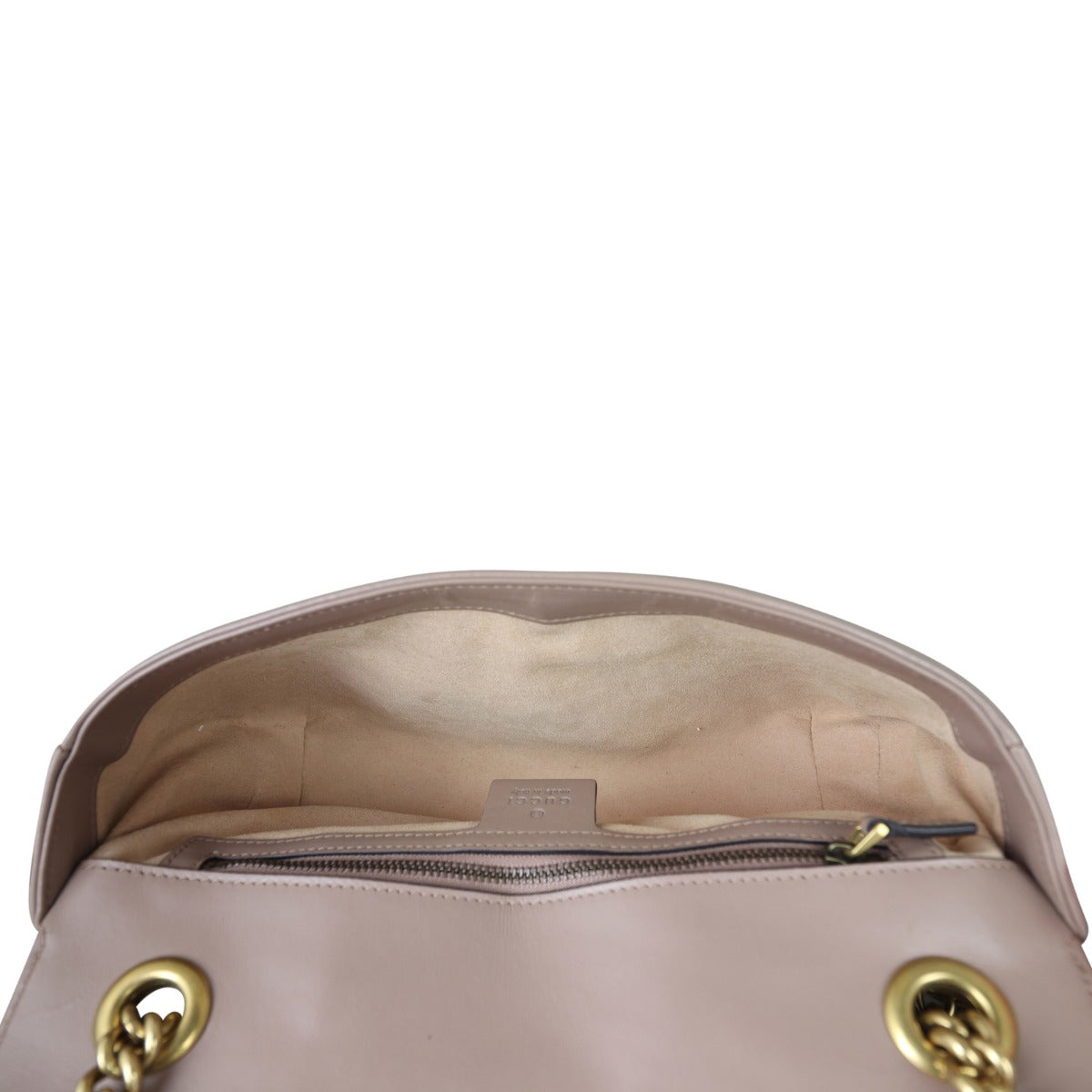 Gucci GG Marmont Matelasse Small Shoulder Bag Whole Interior