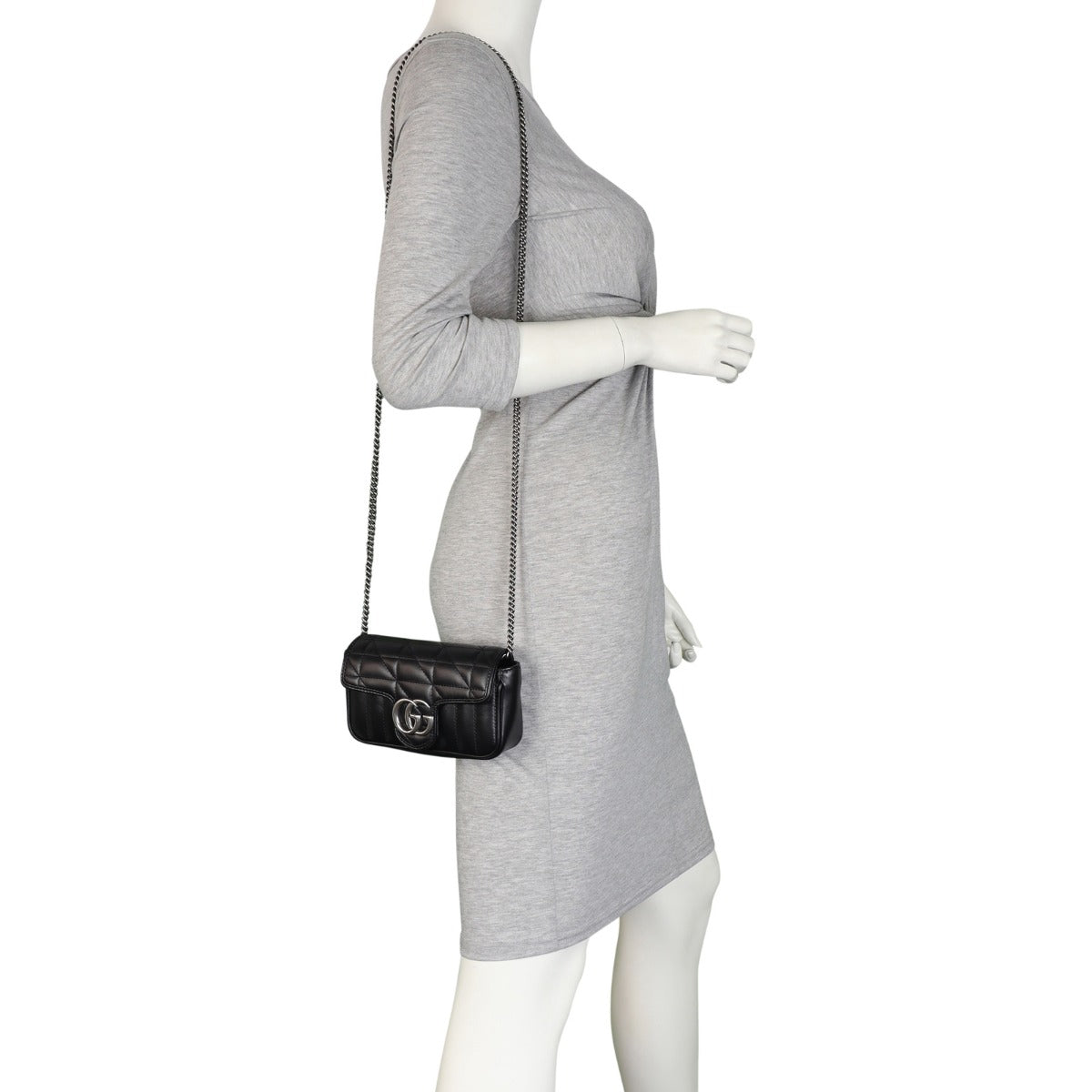 Gucci GG Marmont Super Mini Shoulder Bag Mannequin