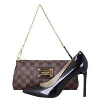 Louis Vuitton Eva Pochette Damier Ebene Shoe