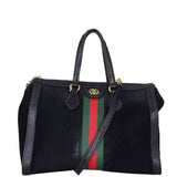 Gucci Ophidia Suede Tote Front With Strap
