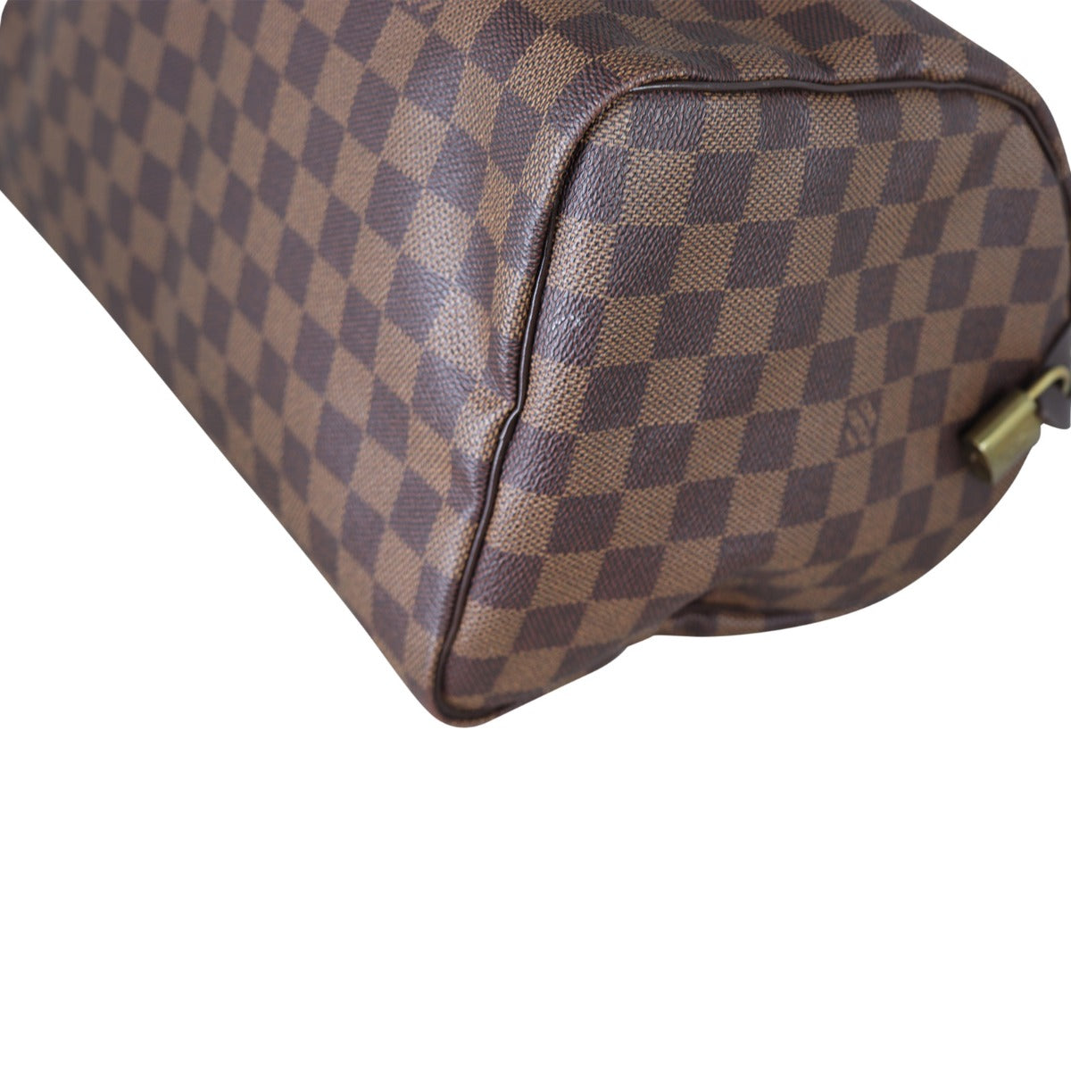 Louis Vuitton Speedy 30 Damier Ebene Corner Close Up