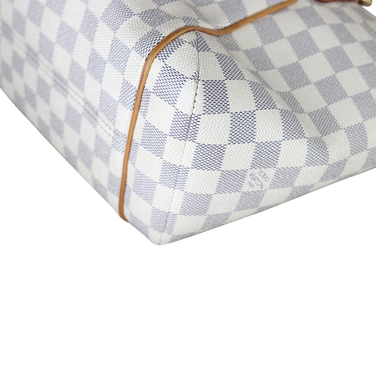 Louis Vuitton Totally PM Damier Azur Corner Close Up