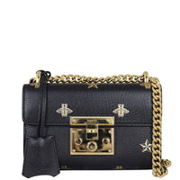 Gucci Padlock Bee Star Small Shoulder Bag Front With Chain