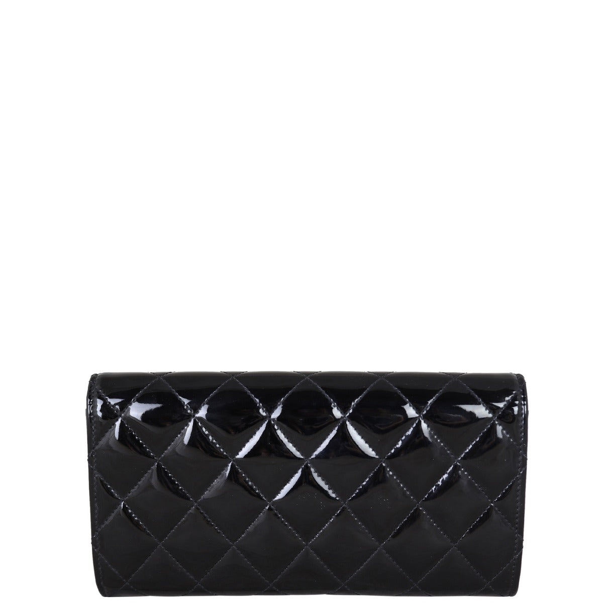 Chanel Classic Flap Long Wallet Patent Back