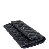 Chanel Classic Flap Long Wallet Patent Corner Distance
