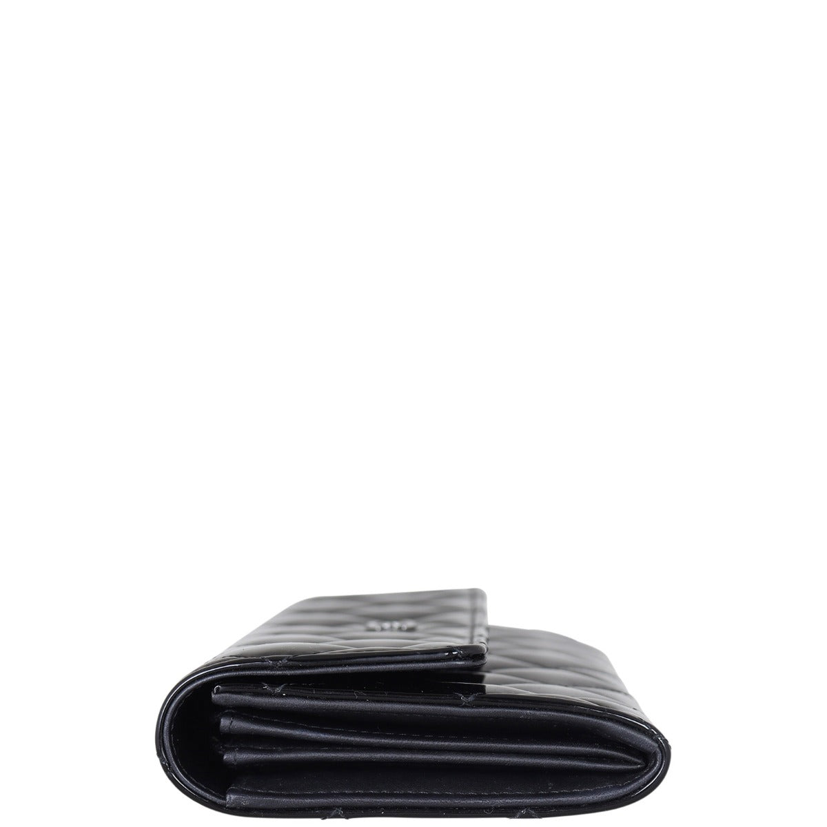 Chanel Classic Flap Long Wallet Patent Side
