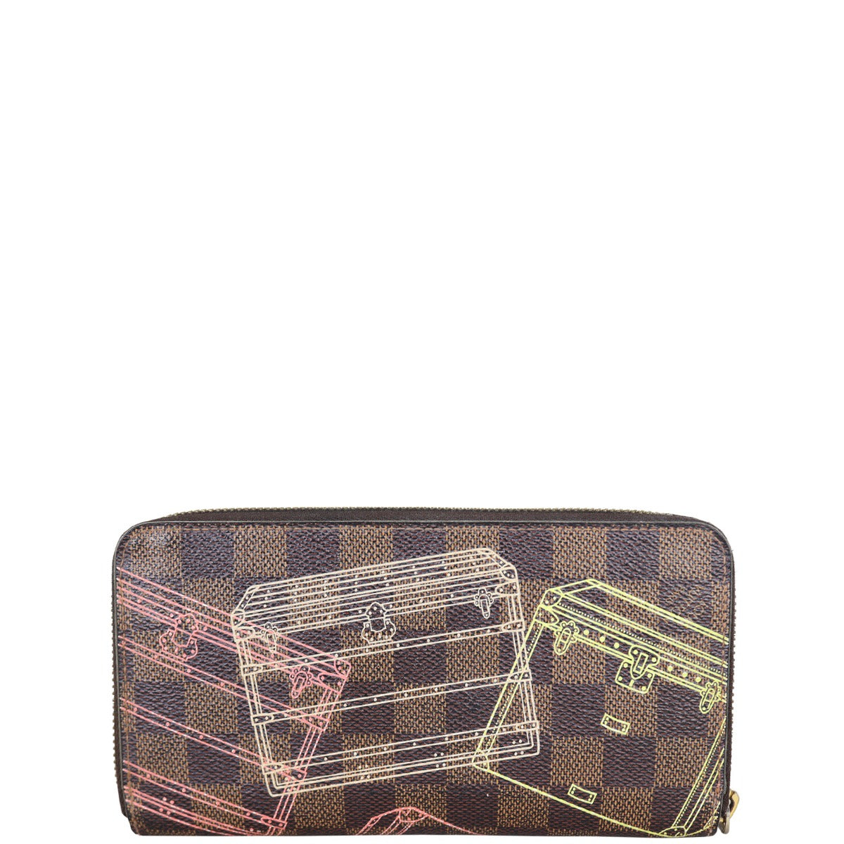 Louis Vuitton Zippy Wallet Damier Ebene Trunks Back