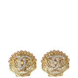 Chanel CC Shell Earrings