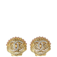 Chanel CC Shell Earrings