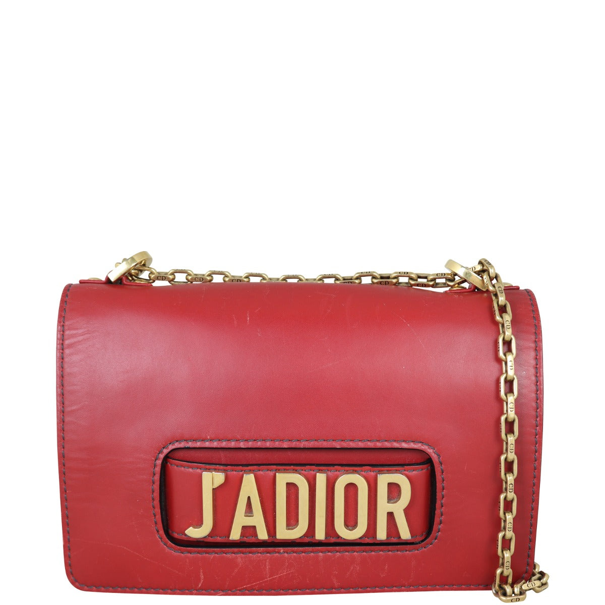 Dior J'Adior Chain Flap Bag Front with Strap