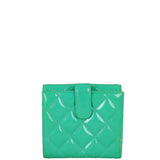 Chanel CC Compact Wallet Patent Back