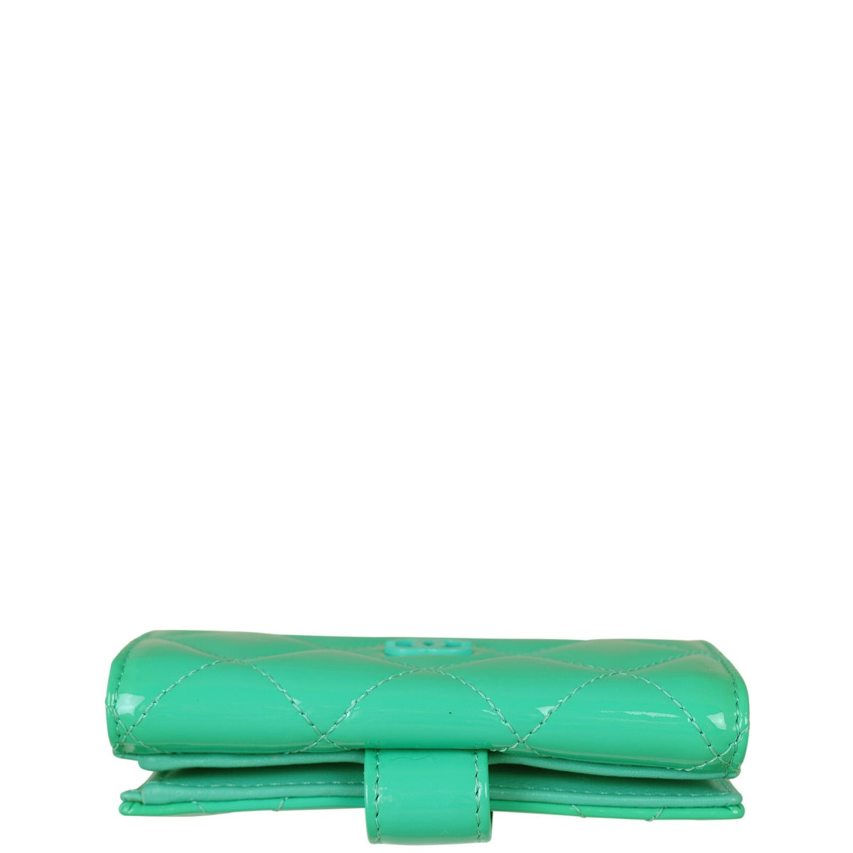 Chanel CC Compact Wallet Patent Top