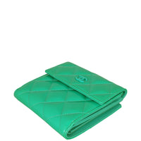 Chanel CC Compact Wallet Patent Far corner