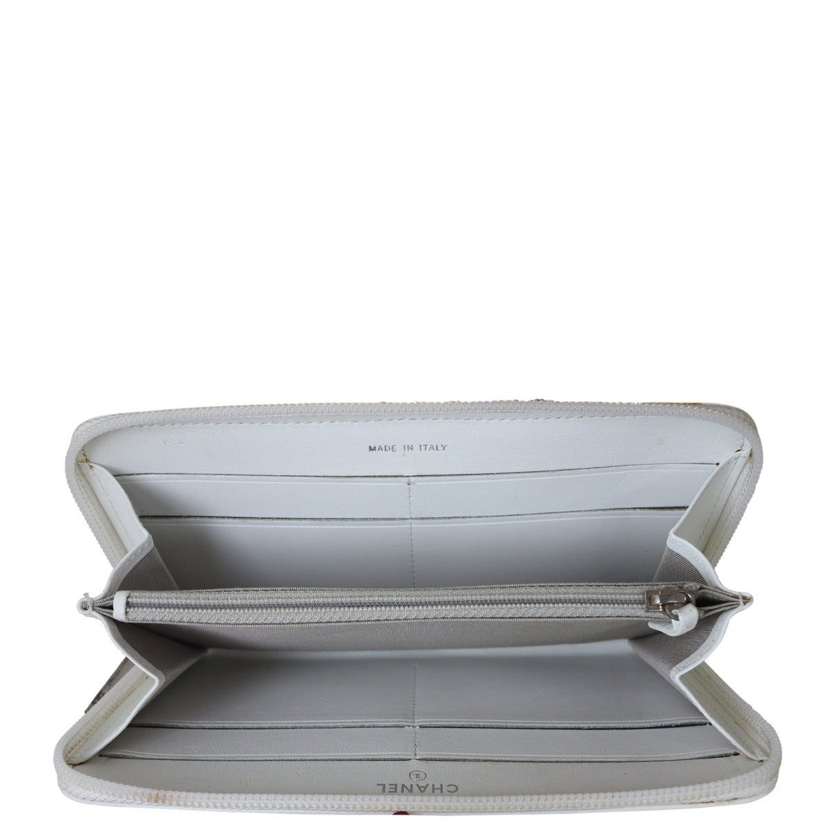 Chanel Timeless Zip Around Wallet Whole Interior