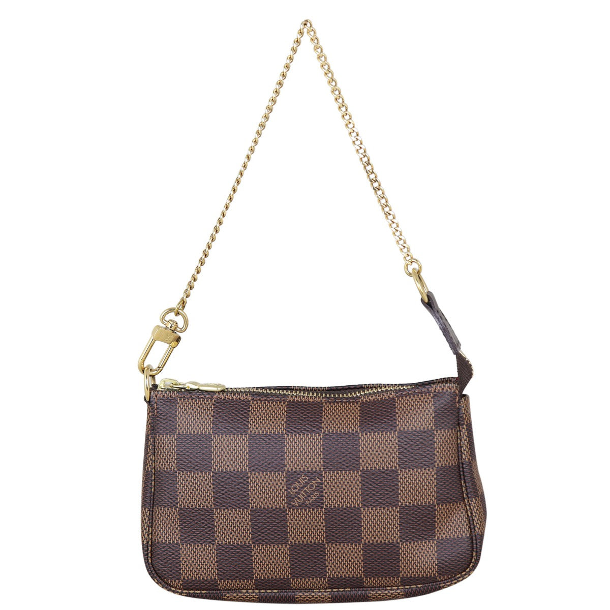 Louis Vuitton Mini Pochette Accessoires Damier Ebene Front