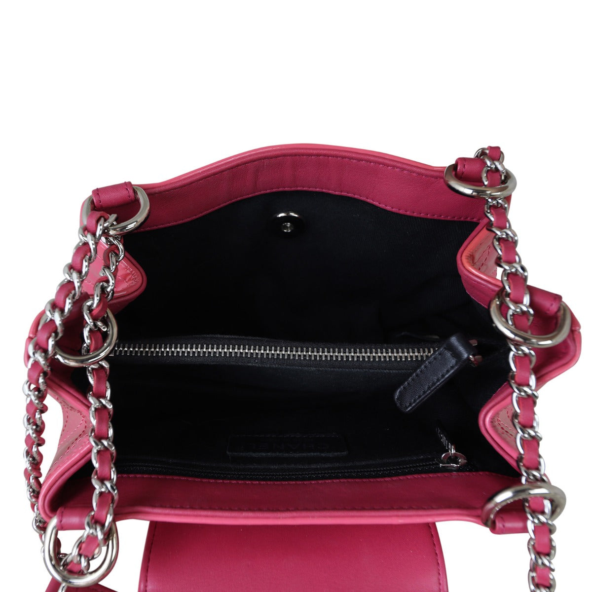 Chanel Coco Shine Accordion Flap Whole Interior