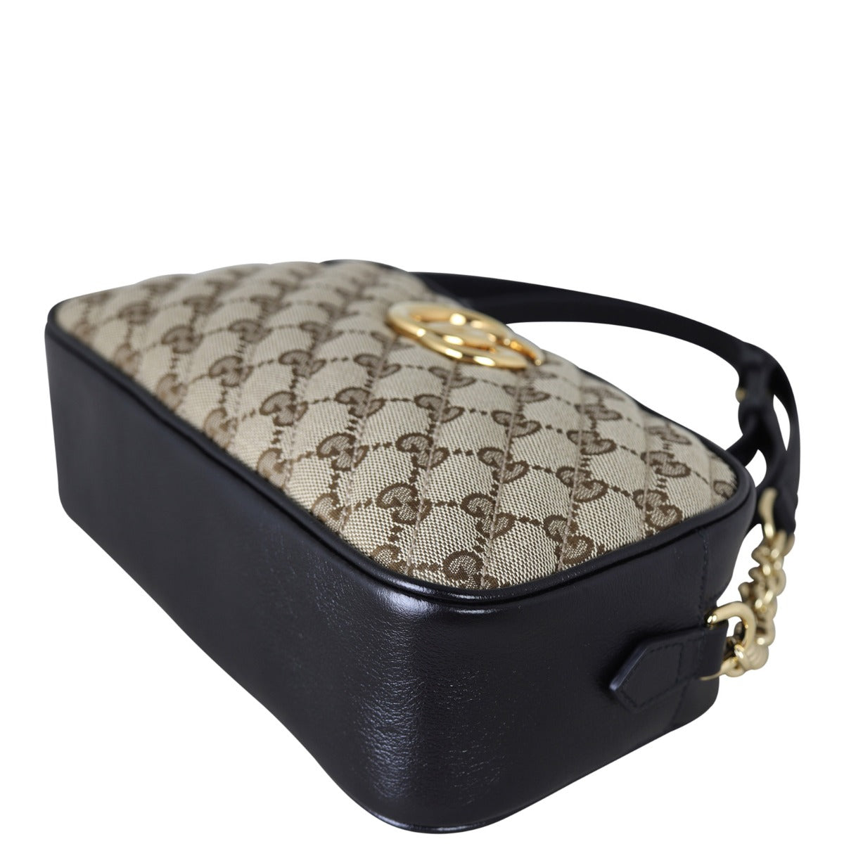 Gucci GG Canvas Marmont Small Camera Bag Corner Disance