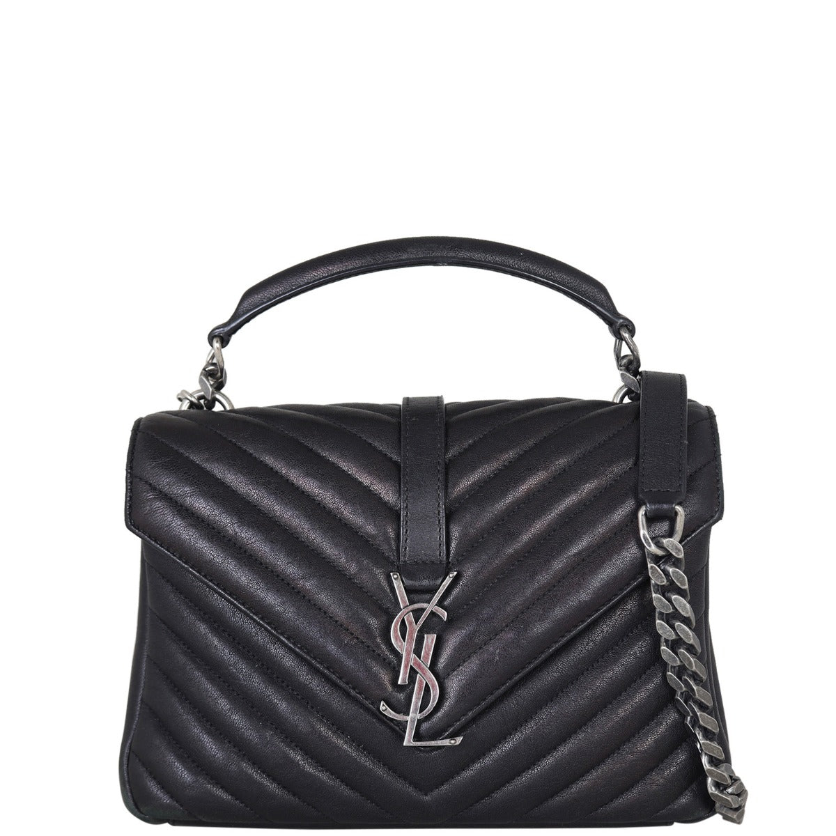 Saint Laurent College Medium Front With Chain