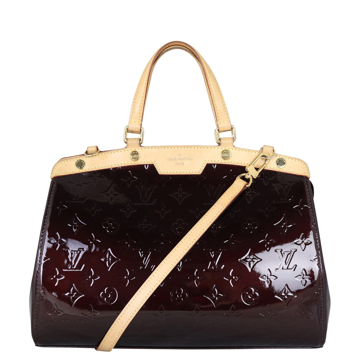 Louis Vuitton Brea MM Monogram Vernis Front With Strap