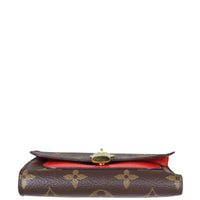 Louis Vuitton Flower Lock Compact Wallet Monogram Base