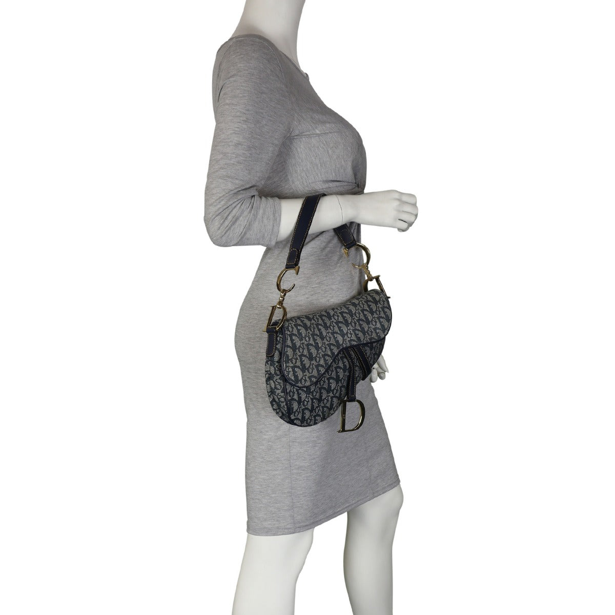 Dior Vintage Saddle Bag Oblique Mannequin
