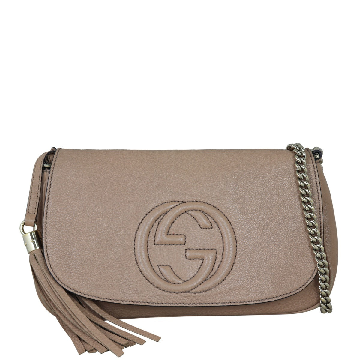 Gucci Soho Chain Crossbody Front With Chain