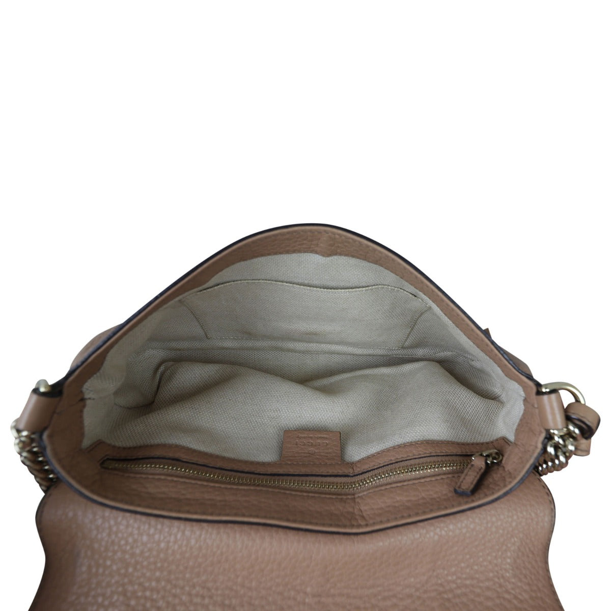 Gucci Soho Chain Crossbody Whole Interior 