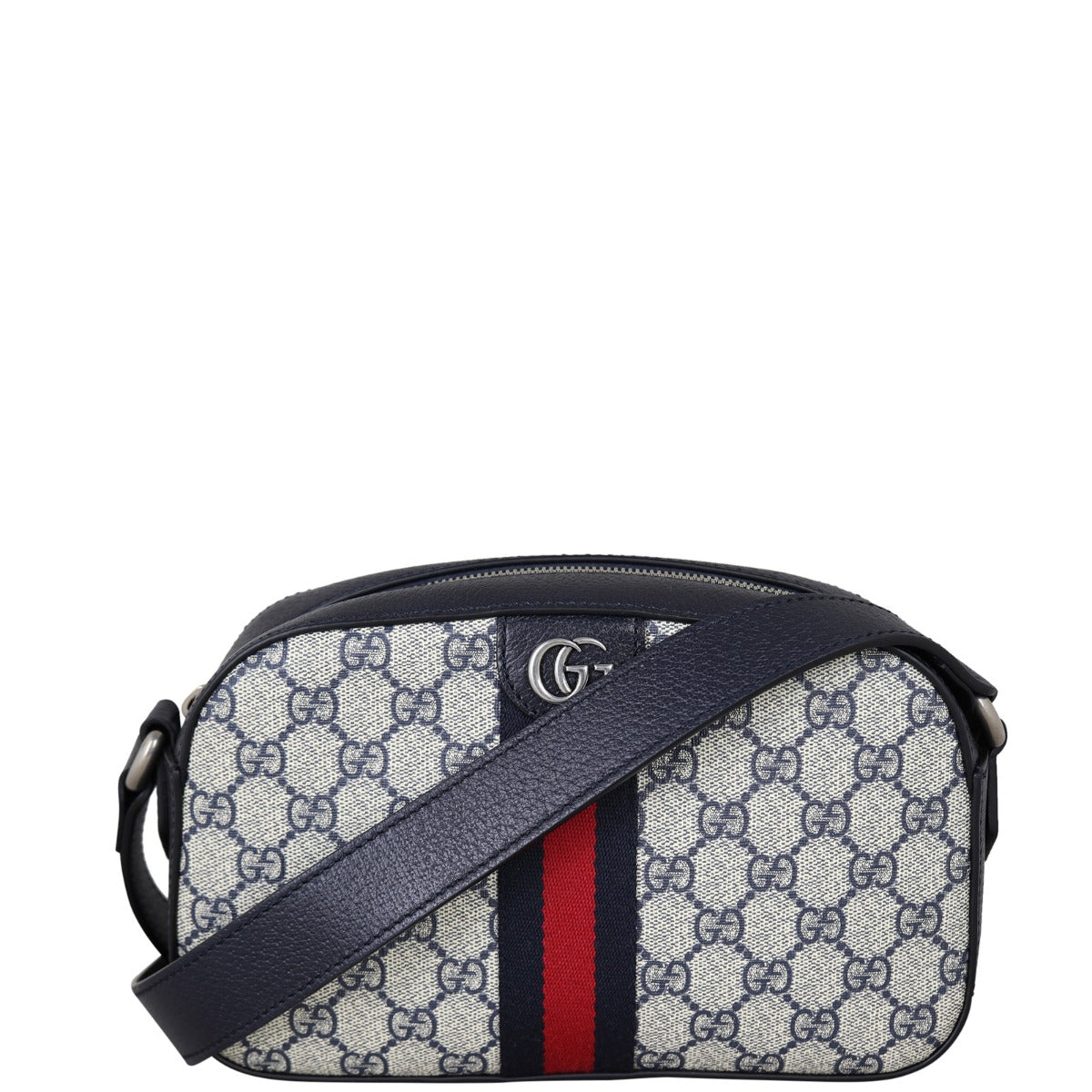 Gucci Ophidia GG Supreme Shoulder Bag Front With Strap
