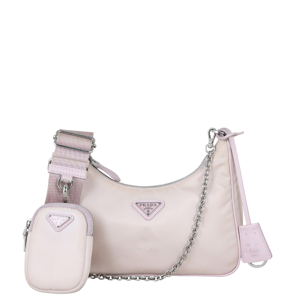 Prada Re-Edition 2005 Tessuto Shoulder Bag Front With Strap