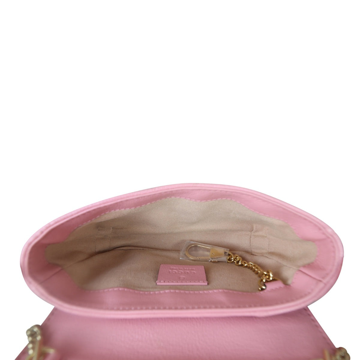 Gucci GG Marmont Matelasse Super Mini Shoulder Bag Whole Interior