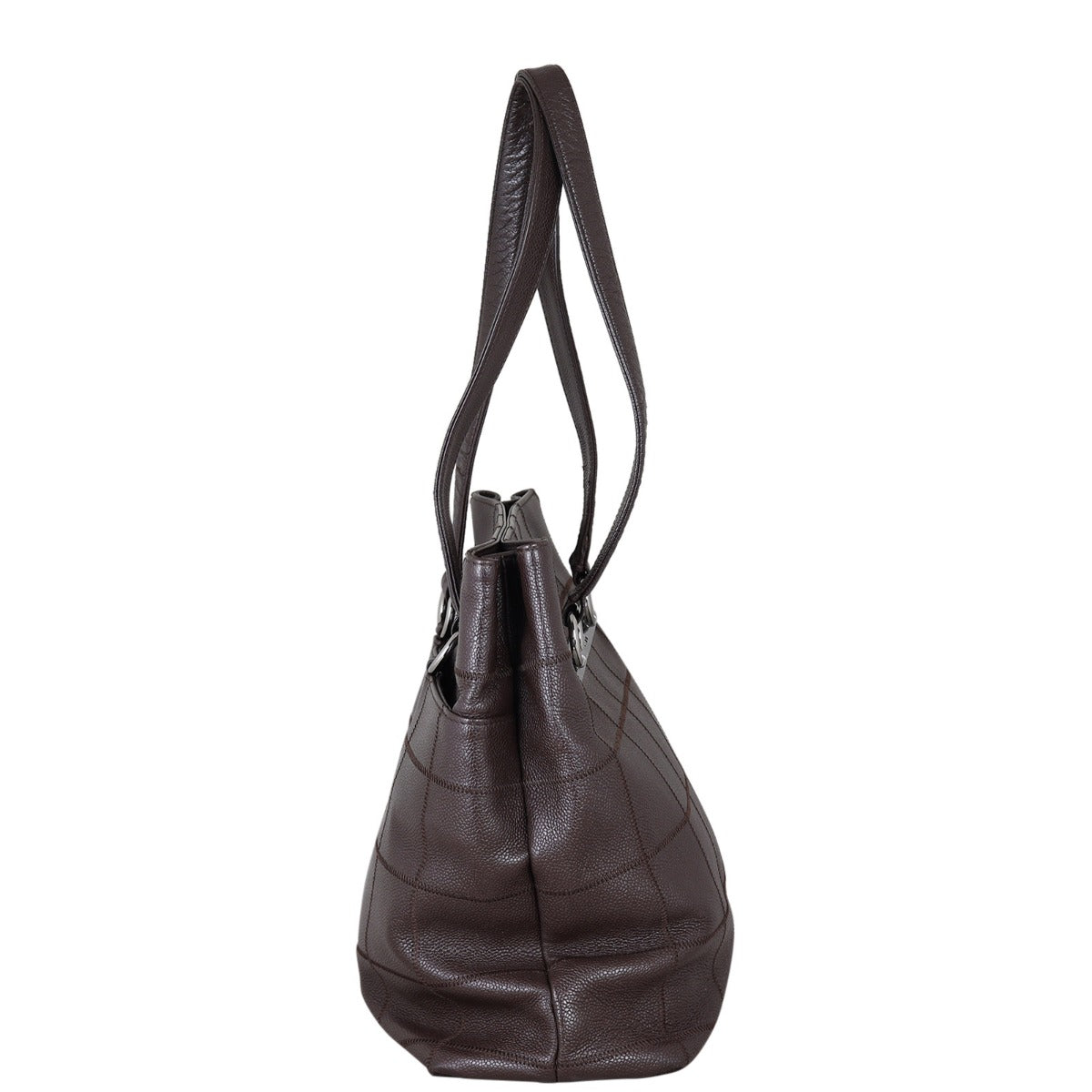 Chanel Chocolate Bar Tote Side