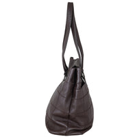 Chanel Chocolate Bar Tote Side