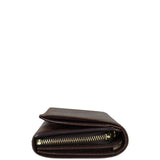 Louis Vuitton Porte Monnaie Tresor Wallet Damier Ebene Side