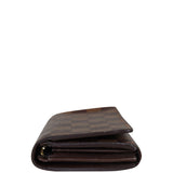 Louis Vuitton Porte Monnaie Tresor Wallet Damier Ebene Side
