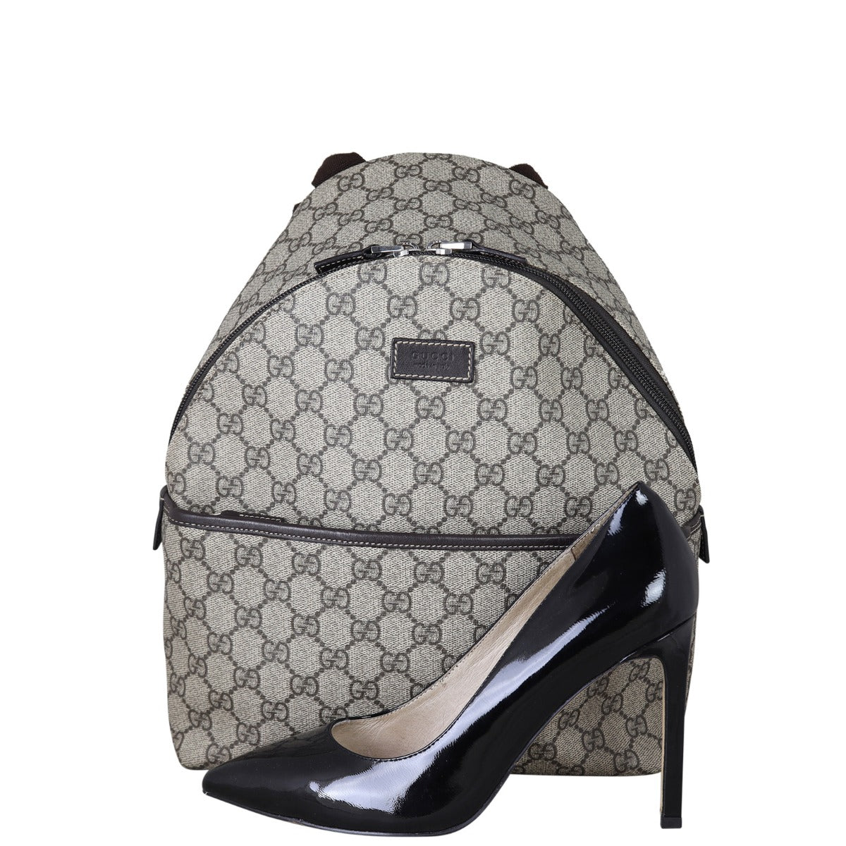 gucci supreme backpack mini Padlock in GG Canvas & Gold Hardware interior zip pocket and slip pocket Mesh backing Adjustable padded shoulder straps Top carry handle COLOUR Gucci Children's Mini Tulip Print