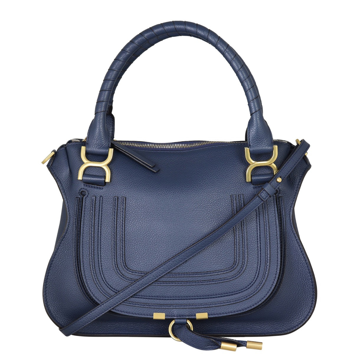 Chloe Marcie Medium Satchel Front With Strap