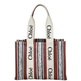 Chloe Woody Shoulder Tote Medium Back