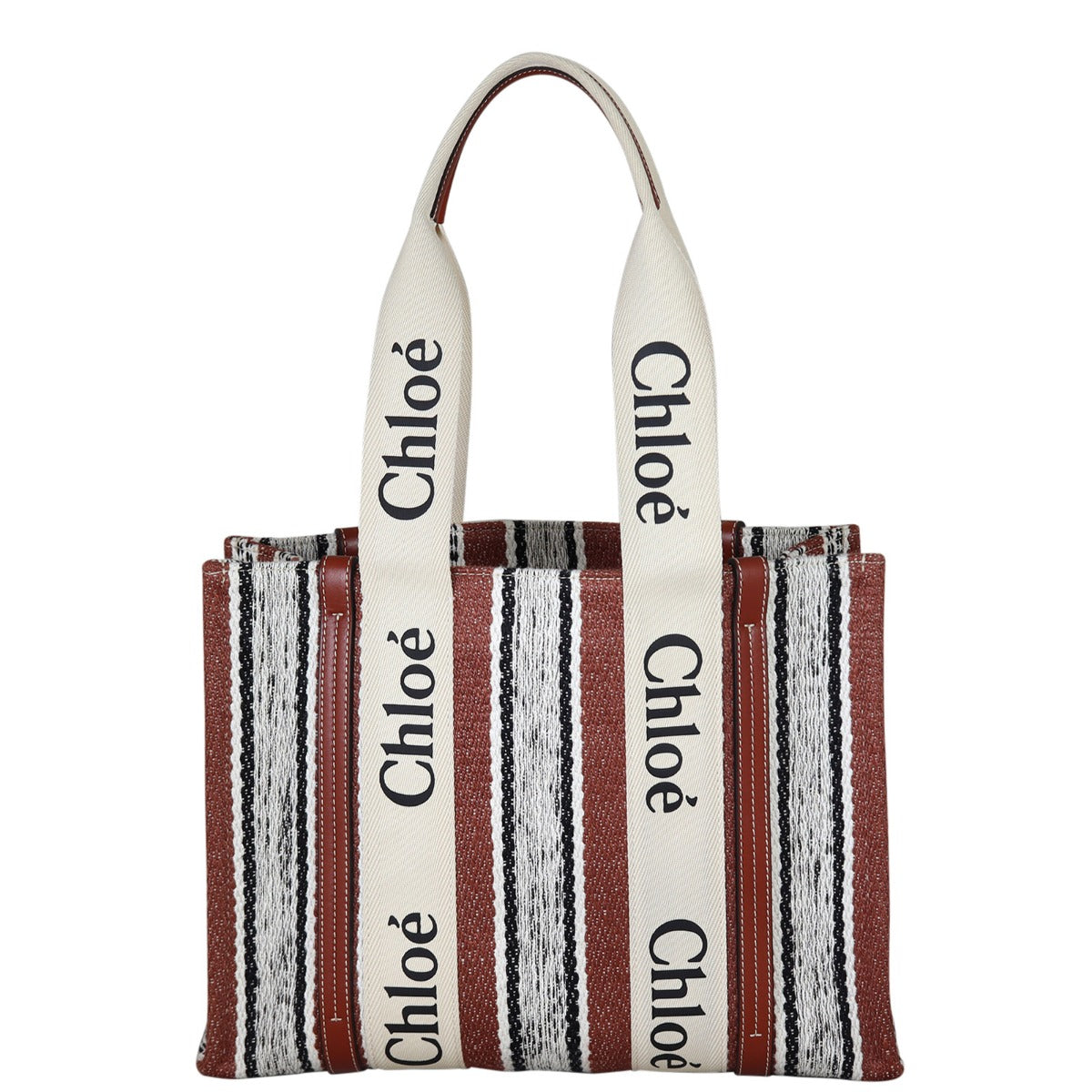 Chloe Woody Shoulder Tote Medium Back