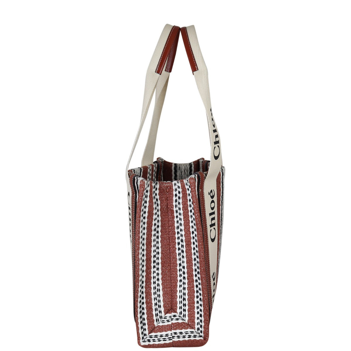 Chloe Woody Shoulder Tote Medium Side