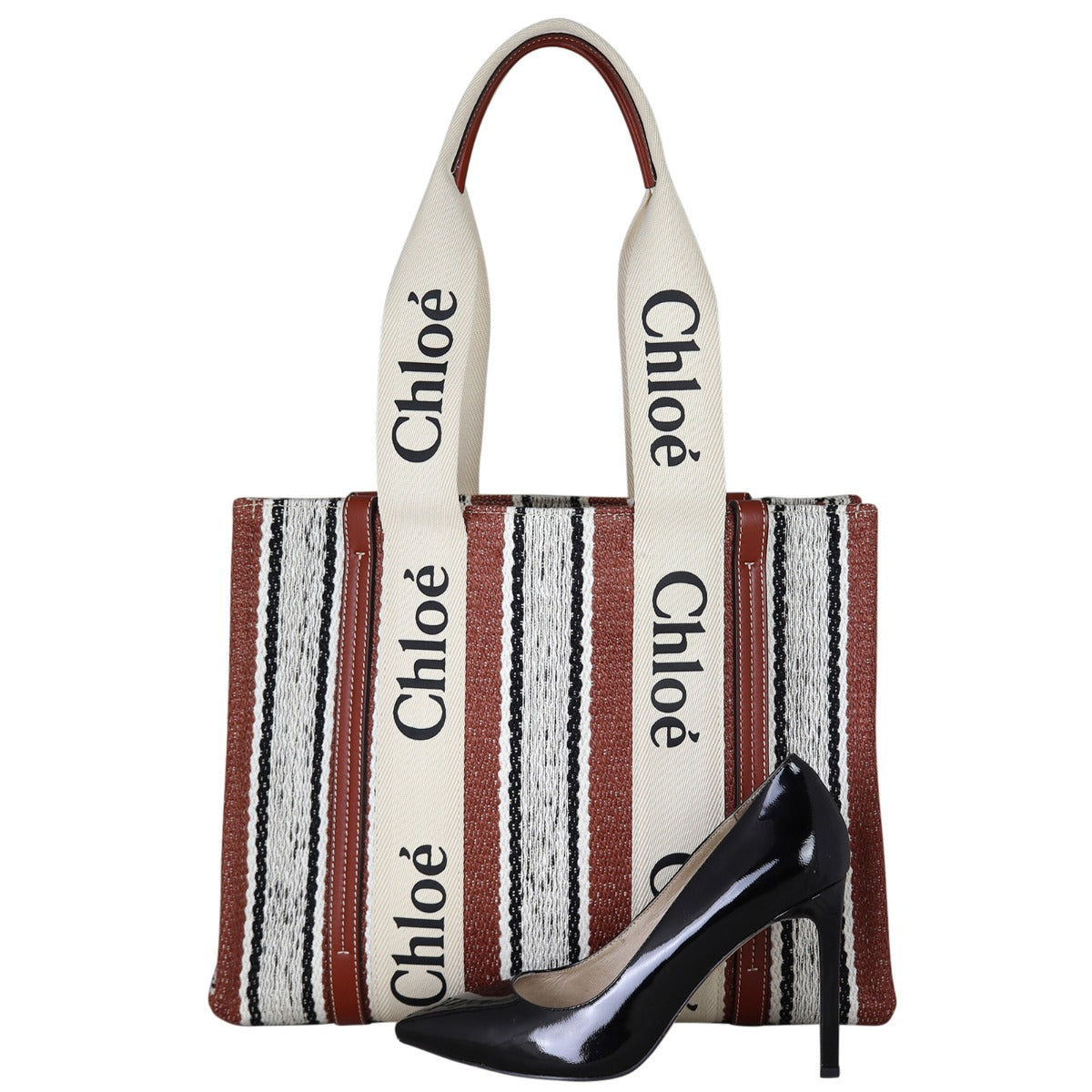 Chloe Woody Shoulder Tote Medium Shoe